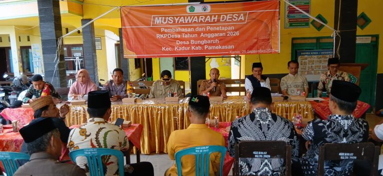 Musdes Pembahasan RKPDES 2026 di Desa se Kecamatan Kadur