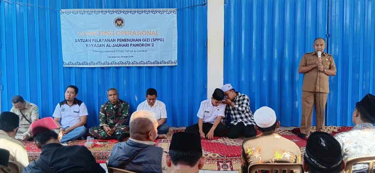 Launching MBG ( Makan Bergizi Gratis) Dari Pemerintah Indonesia Didesa Pamoroh Kecamatan Kadur